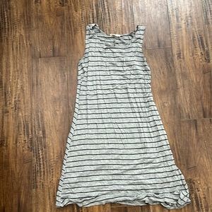 Grey striped dress